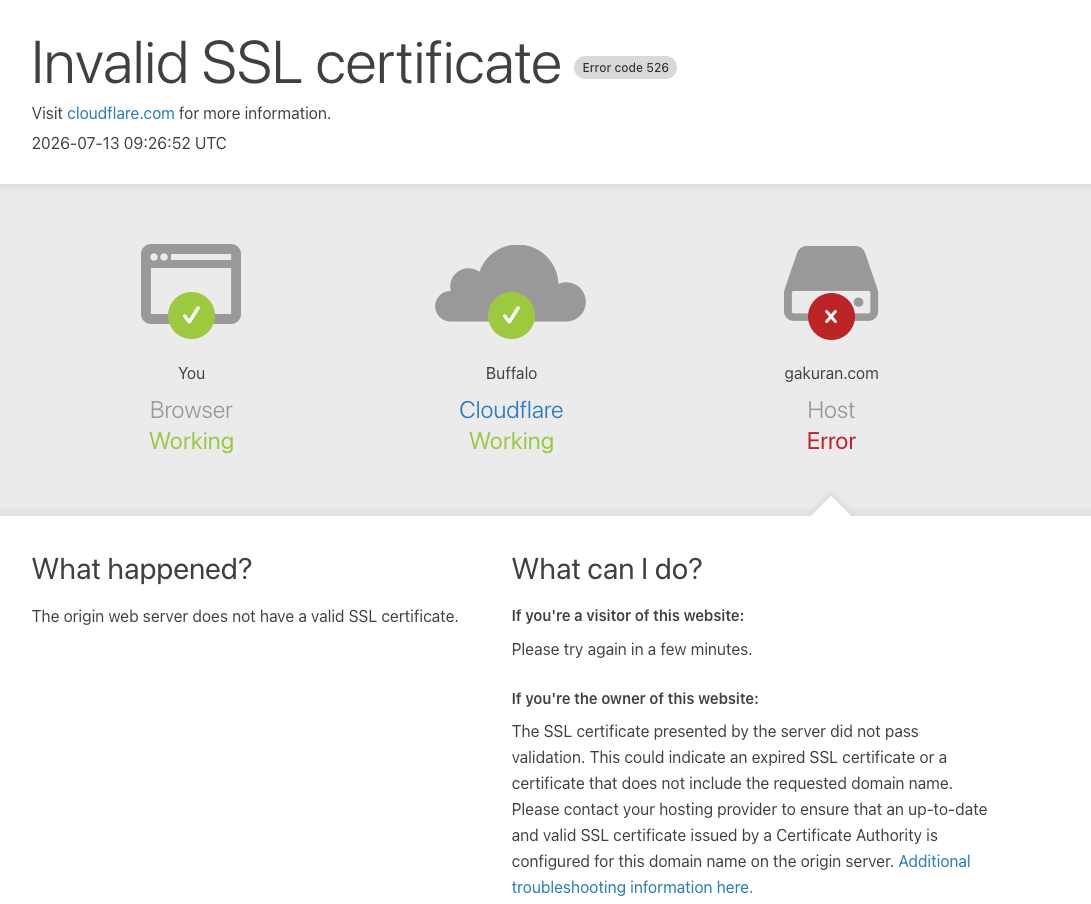 gakuran 竞品站 SSL 报错